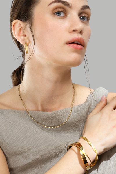 Pulsera Twist Glow - 18k Chapada en oro