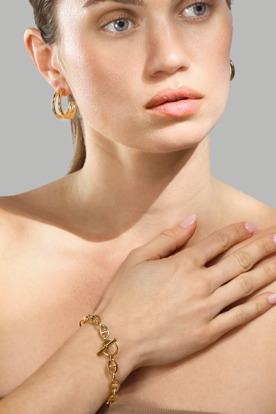 Pulsera - 18k Chapada en oro