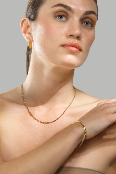 Collar Twistad – 18k Chapado en oro