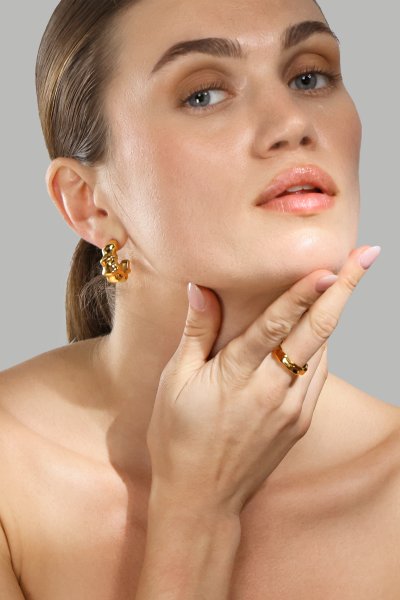 Pendientes Gaia – 18k Chapados en oro