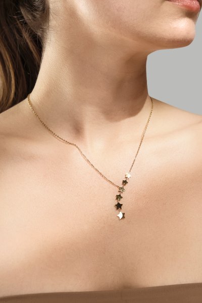 Collar Stjärnfall - 18k Chapado en oro