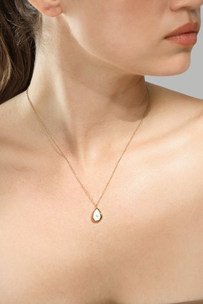 Collar Aurora Drop - 18k Chapado en oro