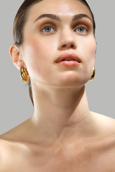 Pendientes Gilded Drop – 18k Chapados en oro