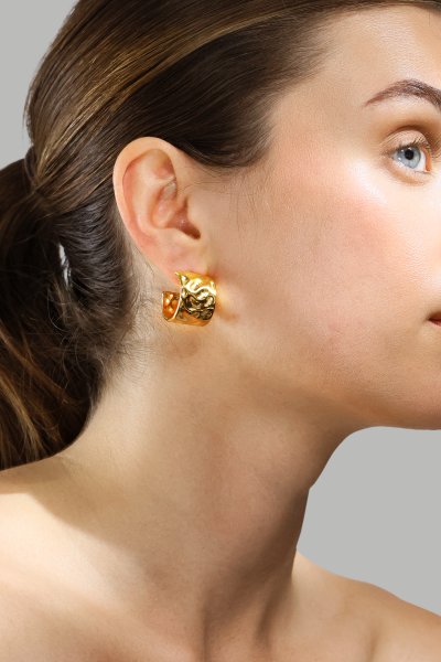 Pendiente Luna - 18k Chapado en oro