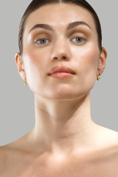 Pendientes Sculpture – 18k Chapados en oro