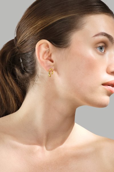 Pendientes Sculpture – 18k Chapados en oro
