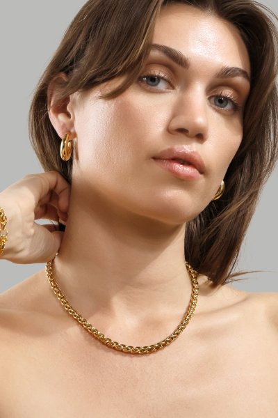 Collar Royal Twist - 18k Chapado en oro