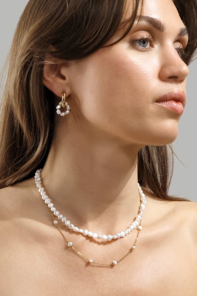 Bridal Collar – 18k Chapado en oro