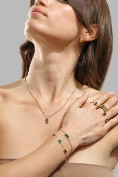 Pendientes Trio - 18k Chapados en oro
