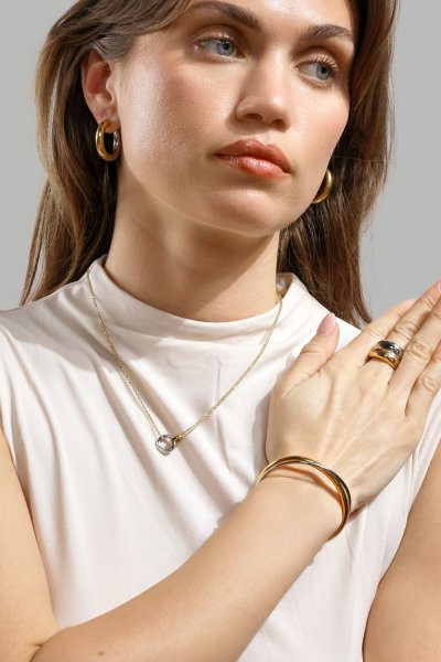 Collar Orbit – Chapado en plata