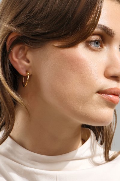Loop Pendientes – 18k Gold Plated