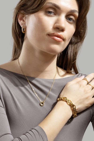 Collar Orbit – 18k Chapado en oro