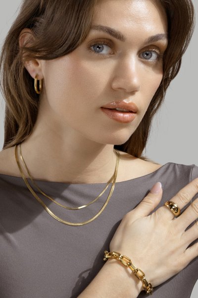 Pendiente CEleganceis - 18k Chapado en oro