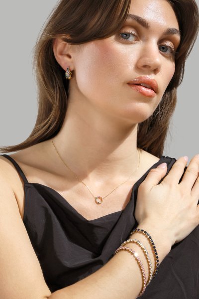 Collar Color Whisper - 18k Chapado en oro