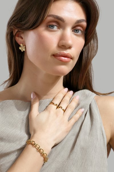 Pulsera The link - 18k Chapada en oro