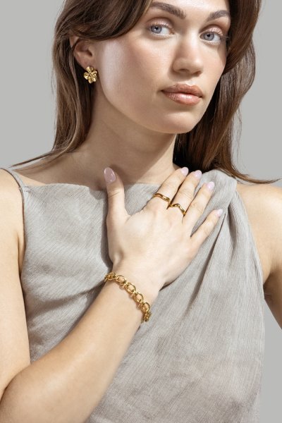 Arvia Anillo - 18k Chapado en oro