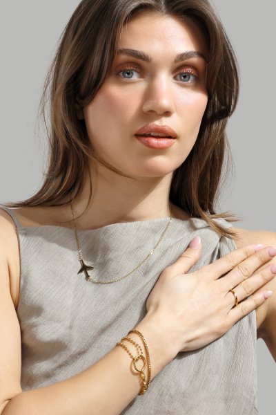 Pulsera Lina - 18k Chapada en oro