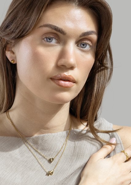 Timeless Orb Earrings - 18k Chapados en oro