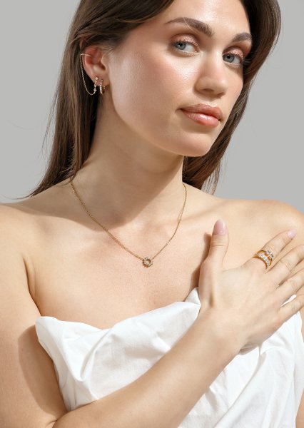 Anillo Glowfly - 18k Chapado en oro