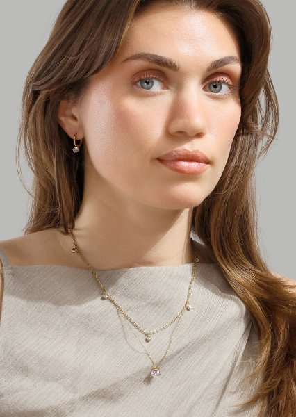 Radiance Drop Pendientes – 18k Chapados en oro