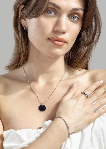 Silver Link Chain Bracelet - Chapada en plata