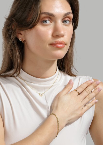 Anni Lu Pendientes – 18k Chapados en oro