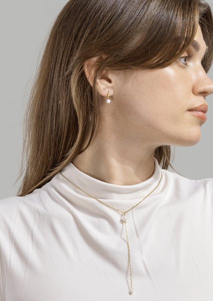 Collar Ocean Thread - 18k Chapado en oro