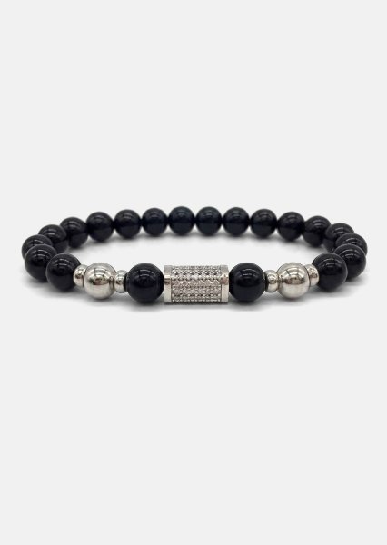 Pulsera de cuentas Obsidian Valor