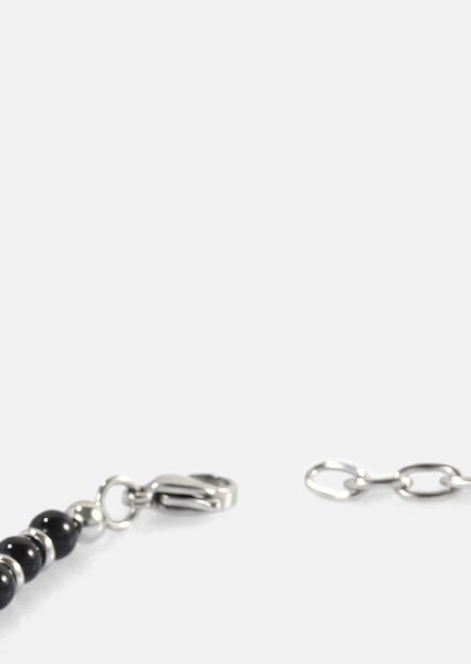 Pulsera de cuentas Obsidian Crest