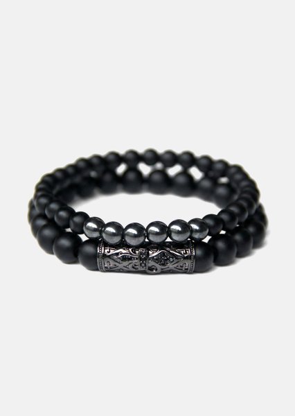Pulsera de cuentas Obsidian Echo