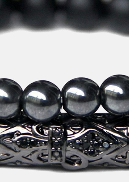 Pulsera de cuentas Obsidian Echo