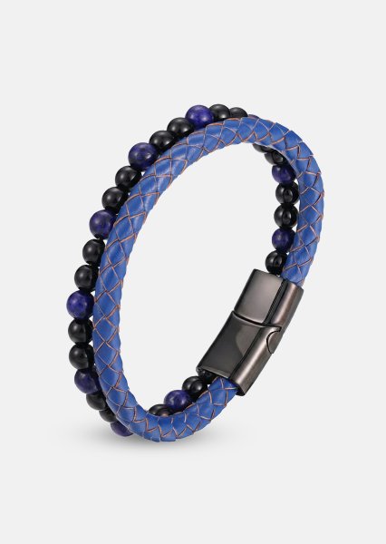 Pulsera de cuero Cobalt Ridge