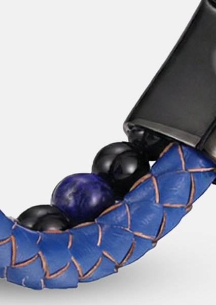 Pulsera de cuero Cobalt Ridge