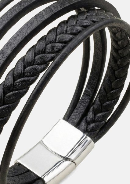 Pulsera de cuero Titan Veil