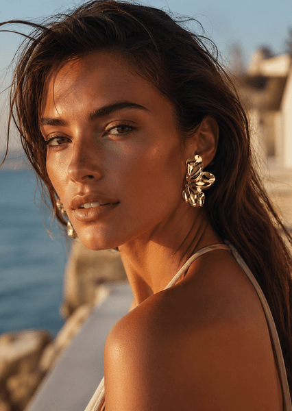 Liora Pendientes – 18k Chapados en oro