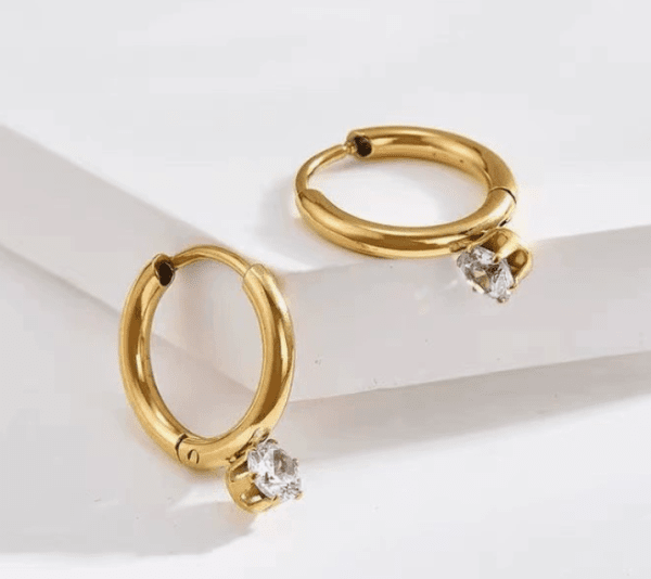 Radiance Drop Pendientes – 18k Chapados en oro