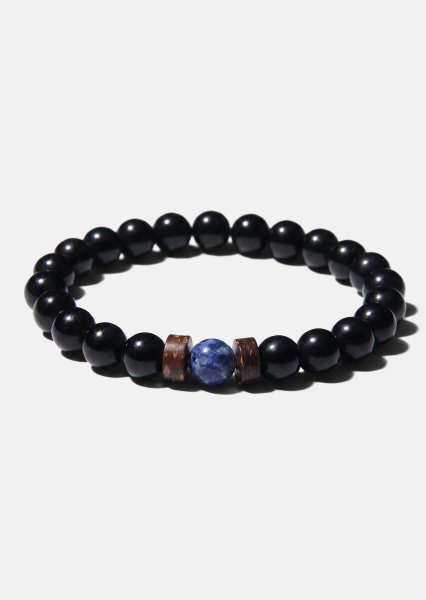 Pulsera de cuentas Obsidian Forge