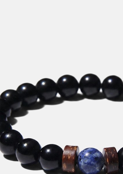 Pulsera de cuentas Obsidian Forge