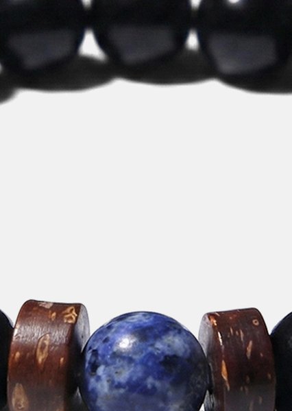 Pulsera de cuentas Obsidian Forge