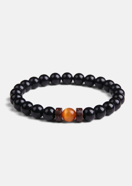 Pulsera de cuentas Obsidian Sphere