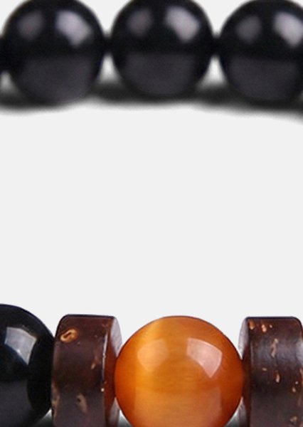 Pulsera de cuentas Obsidian Sphere