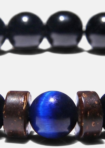 Pulsera de cuentas Obsidian Axis