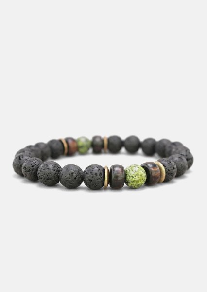 Pulsera de cuentas Obsidian Whirl