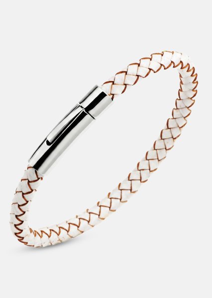 Pulsera de cuero Ivory Knot