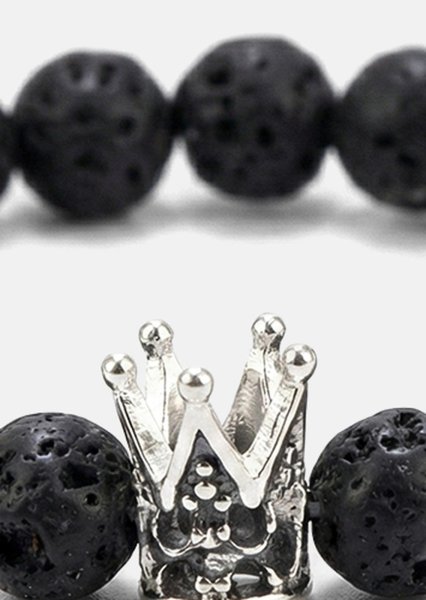 Pulsera de cuentas Lava Crown