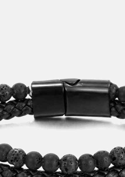 Pulsera de cuero Shadow Embrace