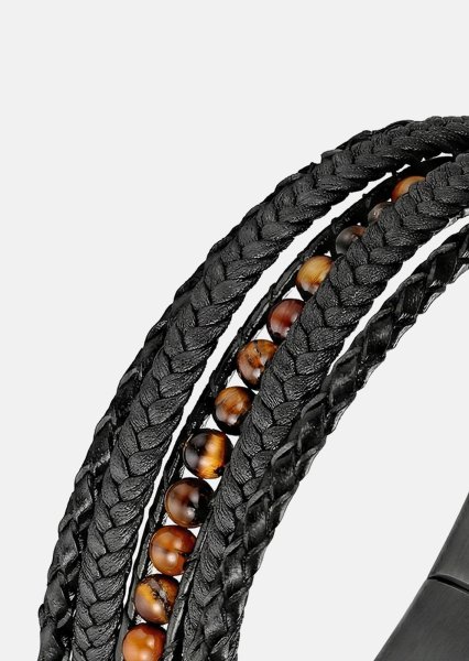 Pulsera de cuero Shadow Forge