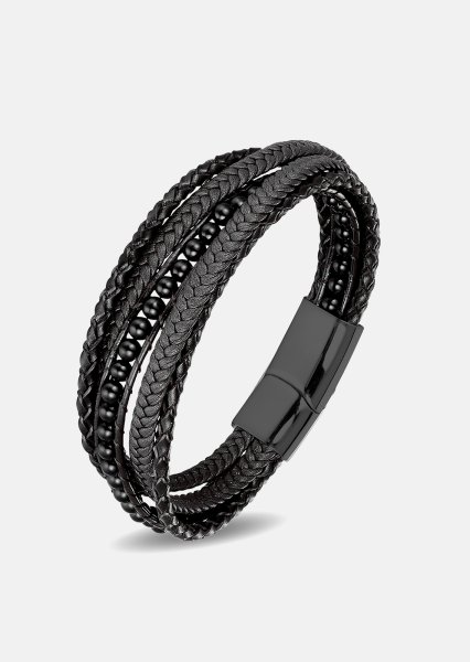 Pulsera de cuero Raven Echo