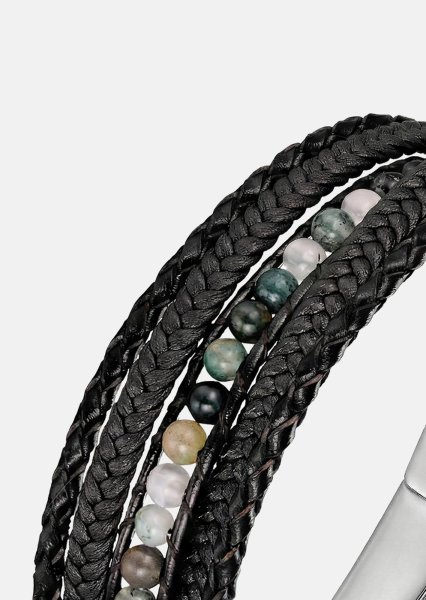Pulsera de cuero Haven Link