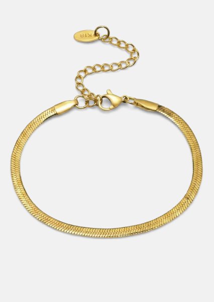 Pulsera Luxe Mesh - 18k Chapada en oro